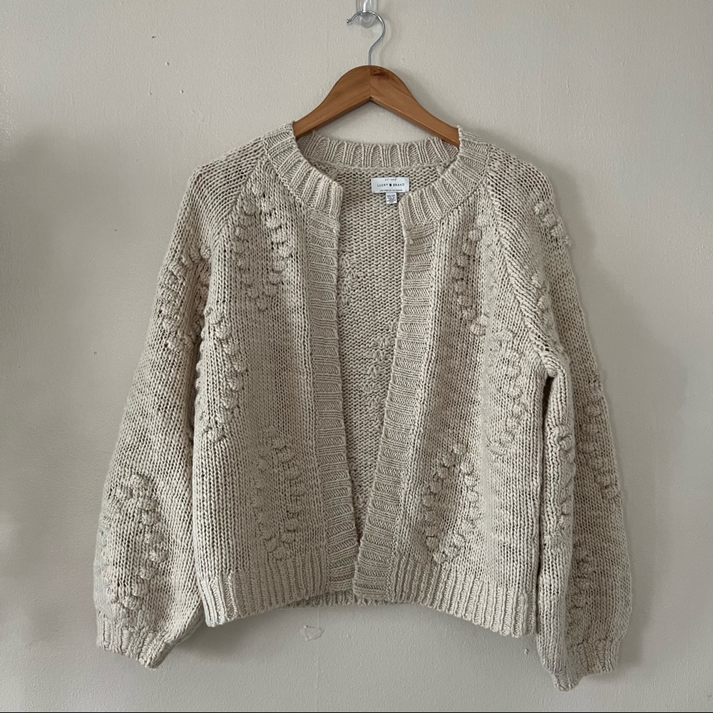 Lucky Brand Diamond Bobble Sweater